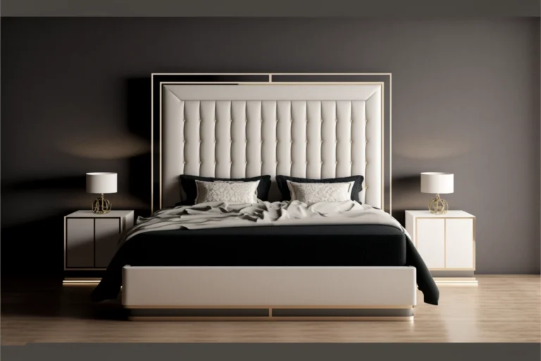 BK0013-bed-modern-bed-design-in-pakistan-Woodwoon
